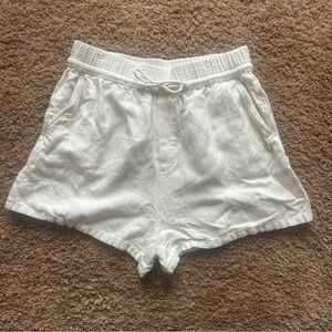 Maeve linen blend white shorts lightweight size medium